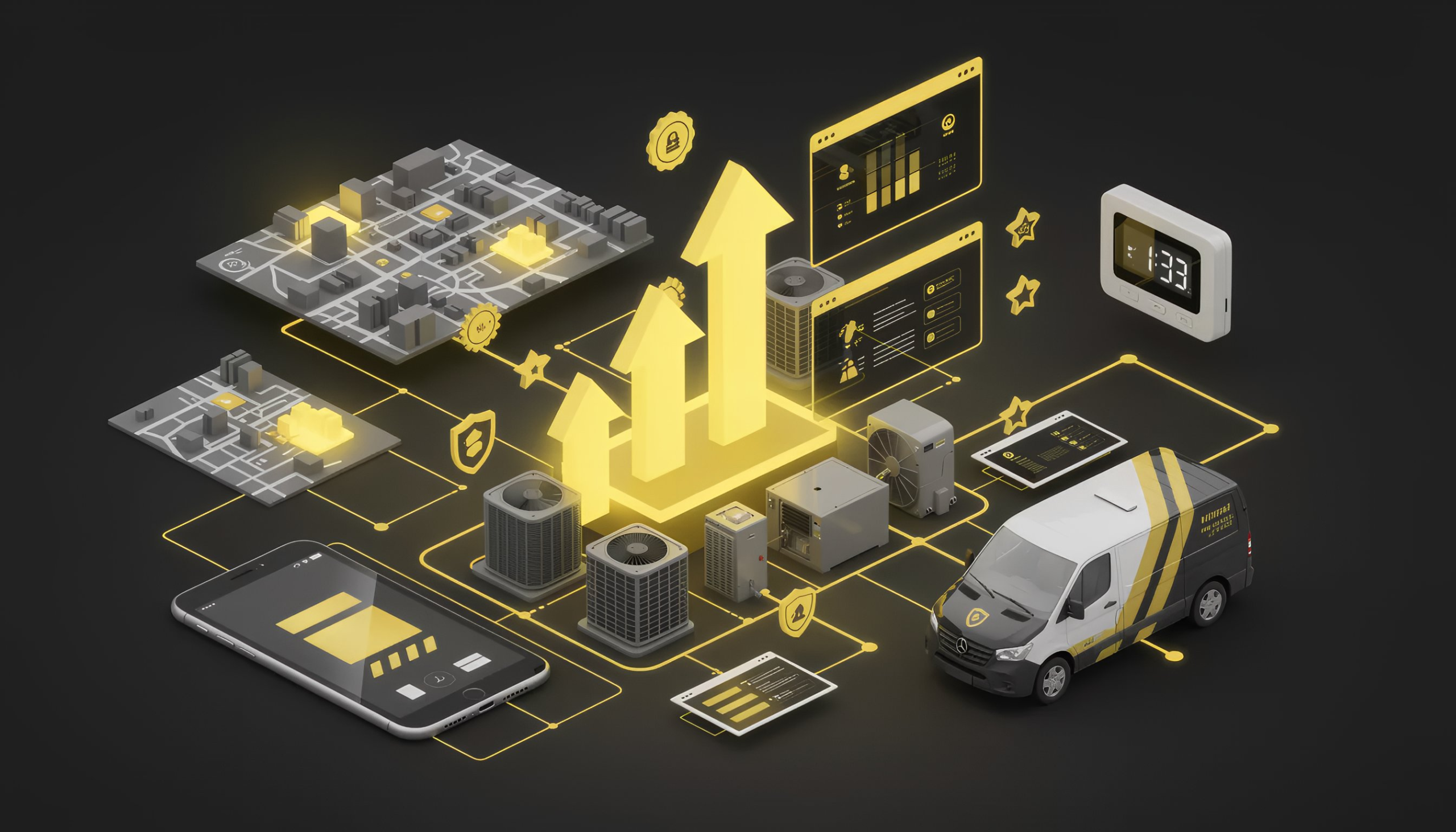 Vancouver Heating and Cooling Company SEO Strategy Illustration